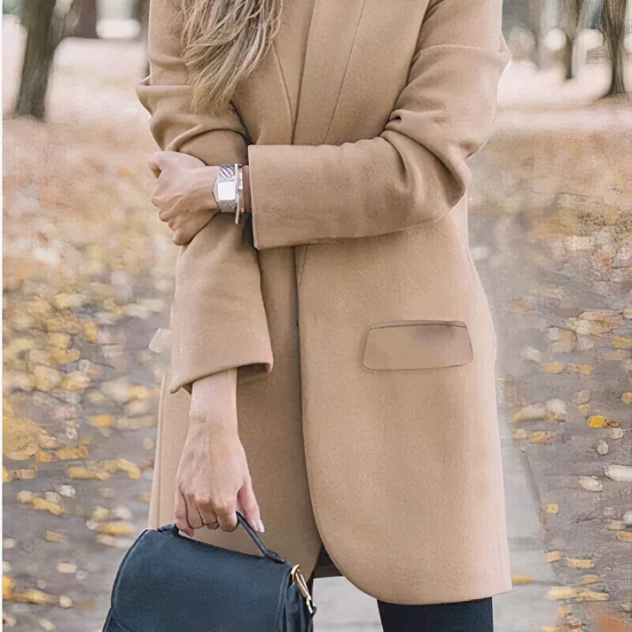 Vrouwen Lange Trench Coat | Arina jas