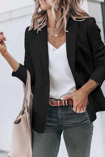 Elegante Effen Blazer | Leticce