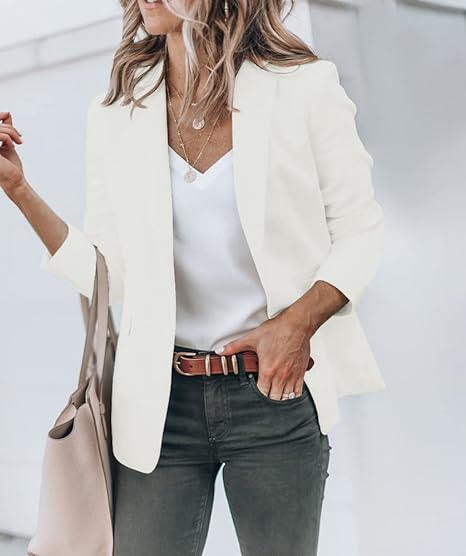 Elegante Effen Blazer | Leticce