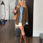 Oversized Suede Trench Coat | Benet Jas