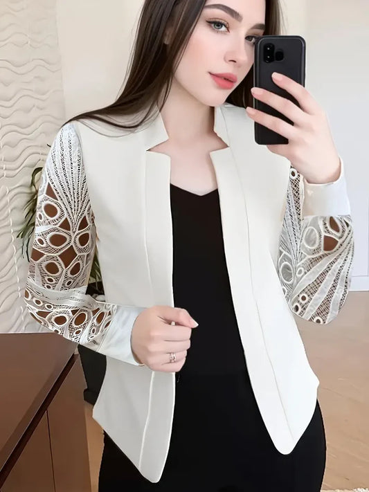 Vrouwen kanten mouw blazer | Xavine Blazer