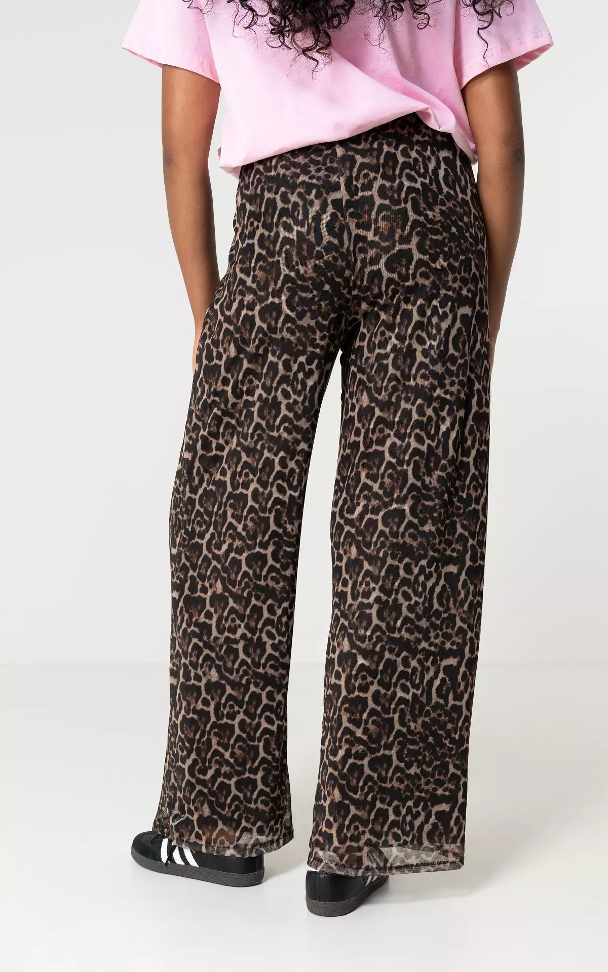 Mesh Broek met Leopard Print | Samantha