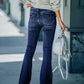 Hoge taille Denim Flared Jeans | Valentina Jeans