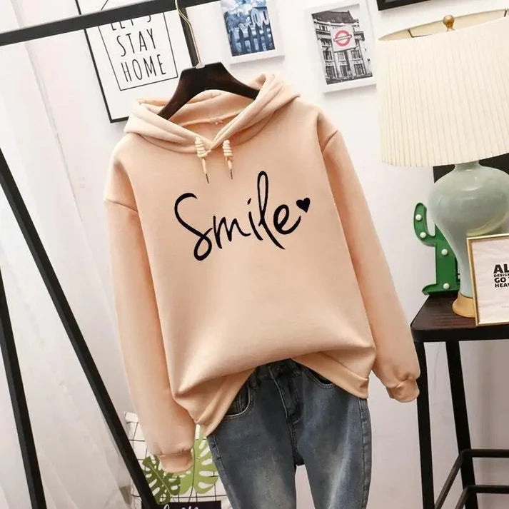 Comfortabele "Smile" Graphic Hoodie | Ottelien Hoodie