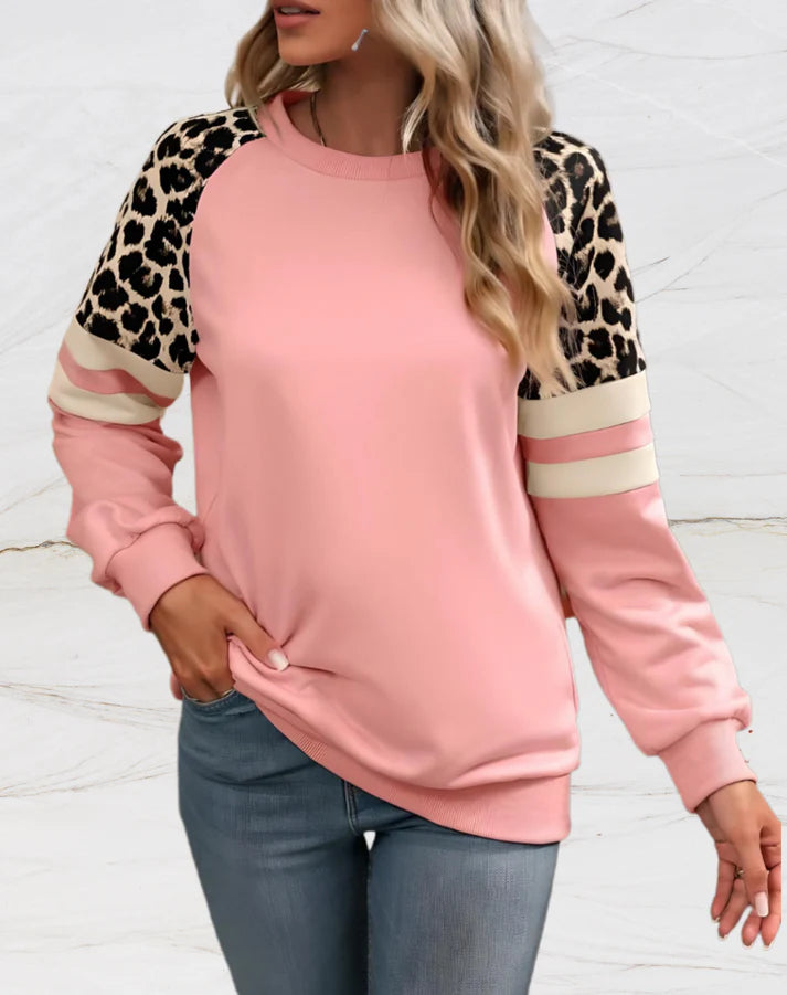 Oversized Trui Met Luipaard Print | Jastine Trui