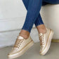 Damessneakers met Gouden Chique Accent | Anastasia