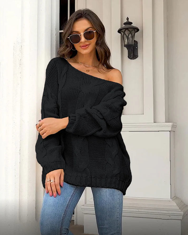 Elegante Off-Shoulder Trui | Alvinia Trui