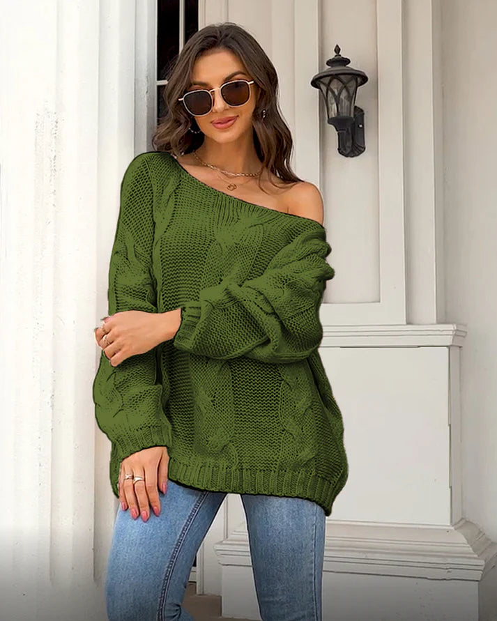 Elegante Off-Shoulder Trui | Alvinia Trui