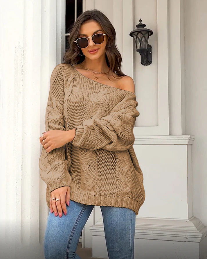 Elegante Off-Shoulder Trui | Alvinia Trui