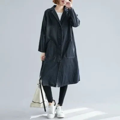 Denim Trenchcoat | Jusina Jas