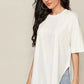 Witte Top met Split Side | Grase