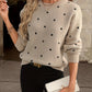 Casual Polka Dot Gebreide Trui | Amanda Trui