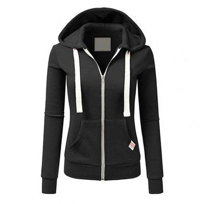 Vrouwen Wollen Rits Hoodie | Wustina Hoodie