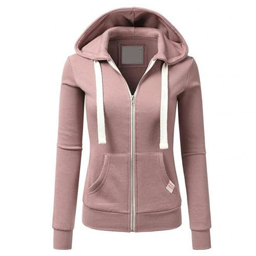 Vrouwen Wollen Rits Hoodie | Wustina Hoodie