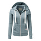 Vrouwen Wollen Rits Hoodie | Wustina Hoodie