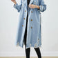 Retro Denim Trenchcoat | Gillian Jas