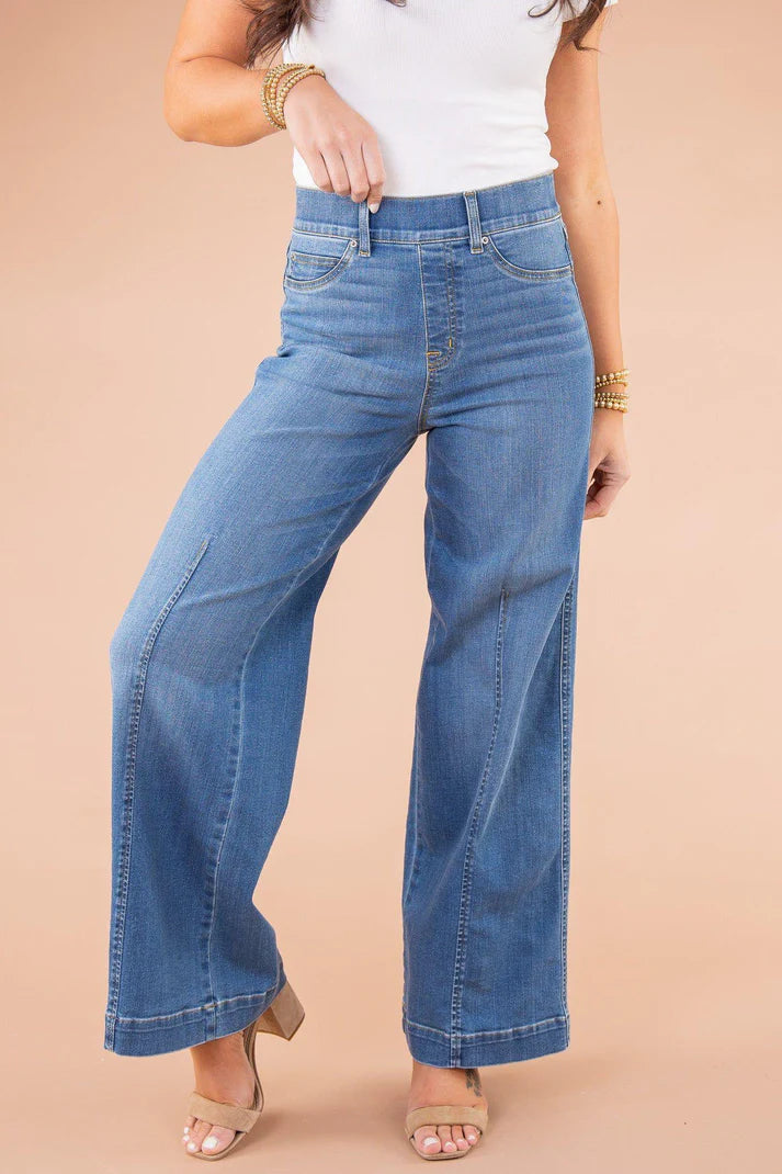 High-Waisted Flared Jeans | Irenea