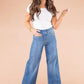 High-Waisted Flared Jeans | Irenea