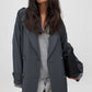 Trenchcoat in Zwart en Donkergrijs | Claire