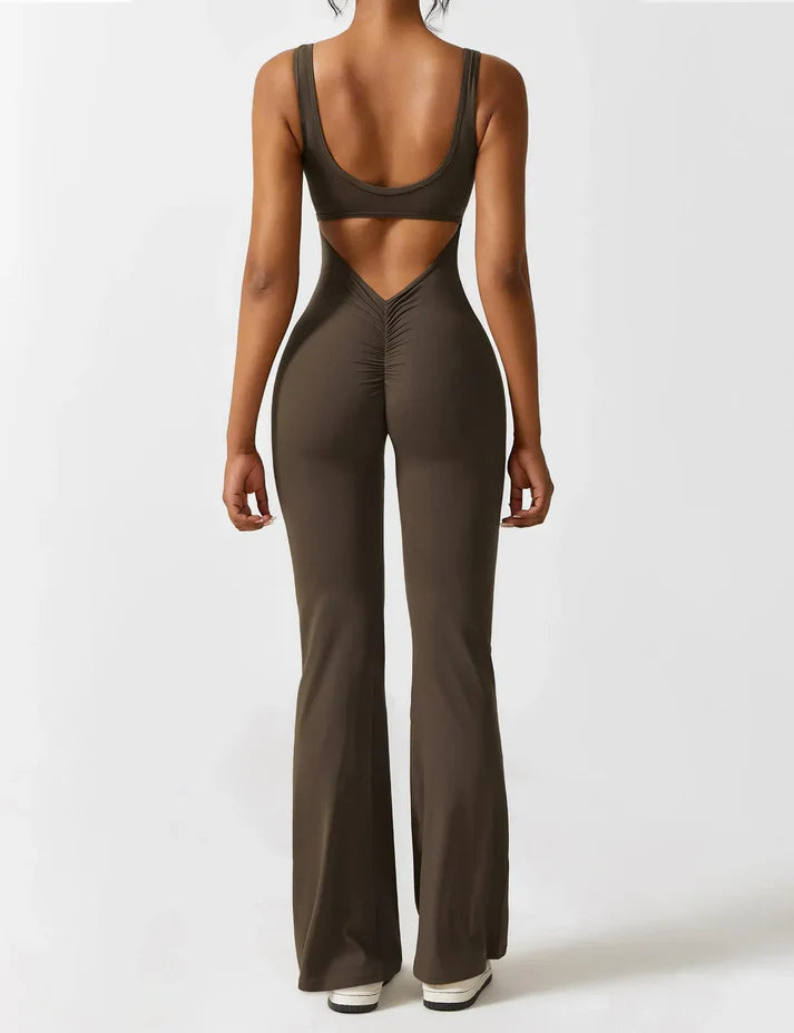 Vrouwen open rug jumpsuit | Vendie Jumpsuit